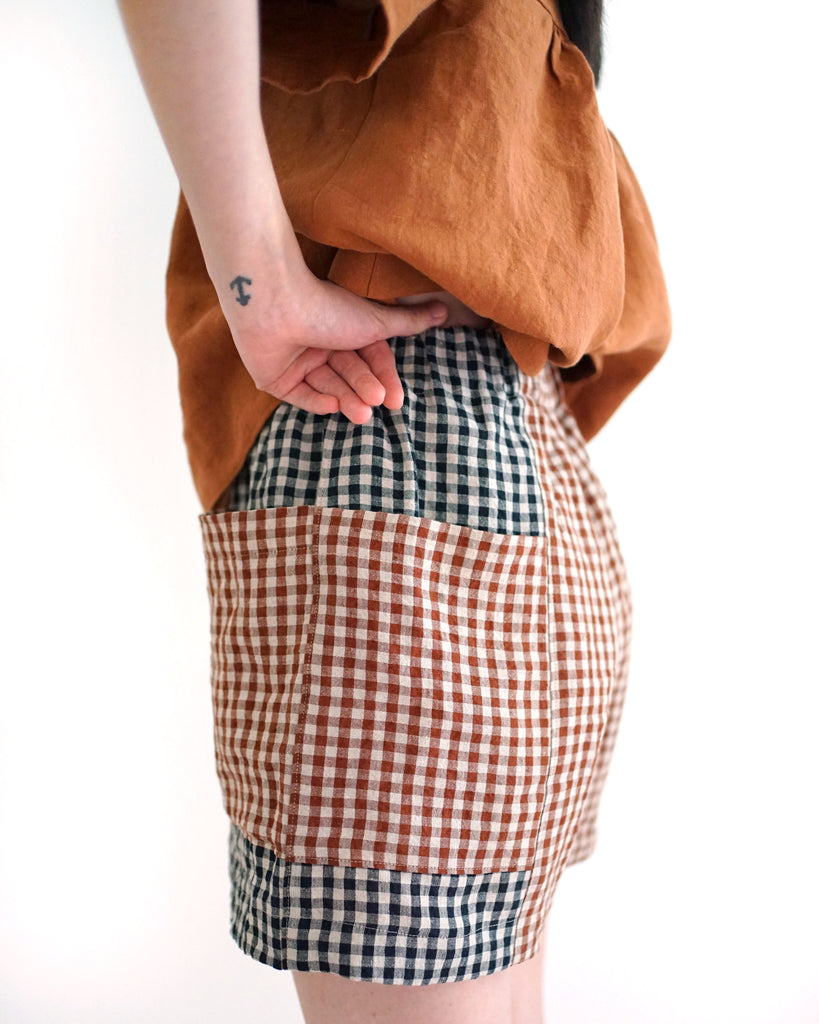 Matchy Matchy Sewing Club - Weekend Chore Shorts - PDF and Printed Pattern