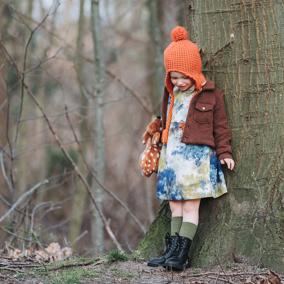 See You at Six - Linen Viscose Blend - Dreamy Forest