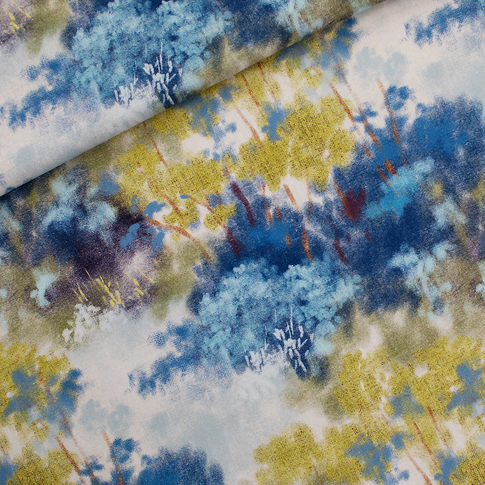 See You at Six - Linen Viscose Blend - Dreamy Forest