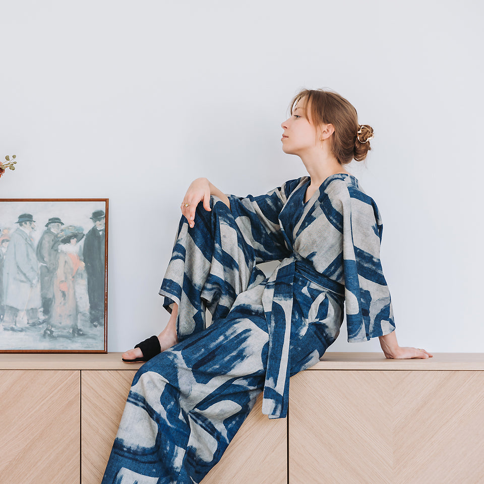 See You at Six - Linen Viscose Blend - Drifting Course