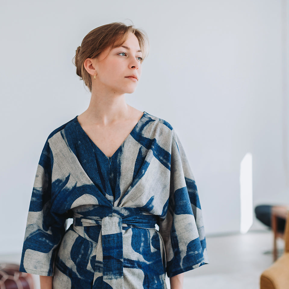 See You at Six - Linen Viscose Blend - Drifting Course