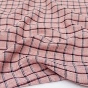 Eden Check - Cotton Linen - Strawberry