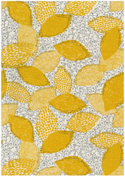 Kokka - Cotton/Linen Sheeting - Marble SUD Bichon Frisé - Yellow
