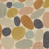 Kokka - Cotton/Linen Sheeting - Pathway by Bookhou - Stones - Yellow