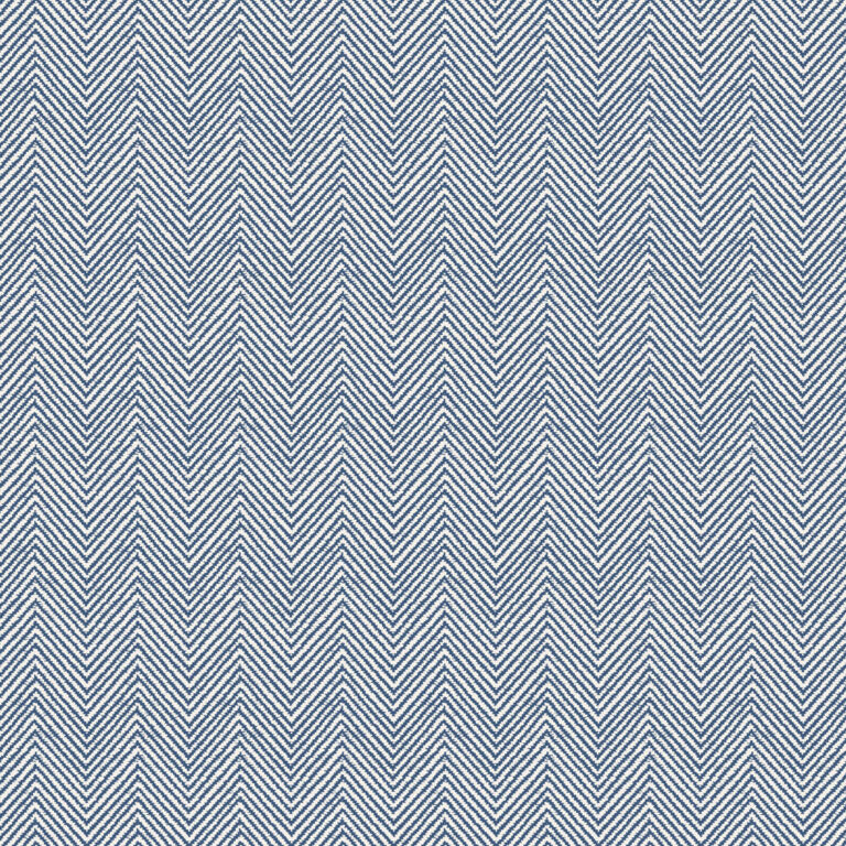 Flannel fabric with blue herringbone pattern.