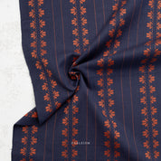Fableism - Fine and Dandy - Deco Stripe - Navy/Spice