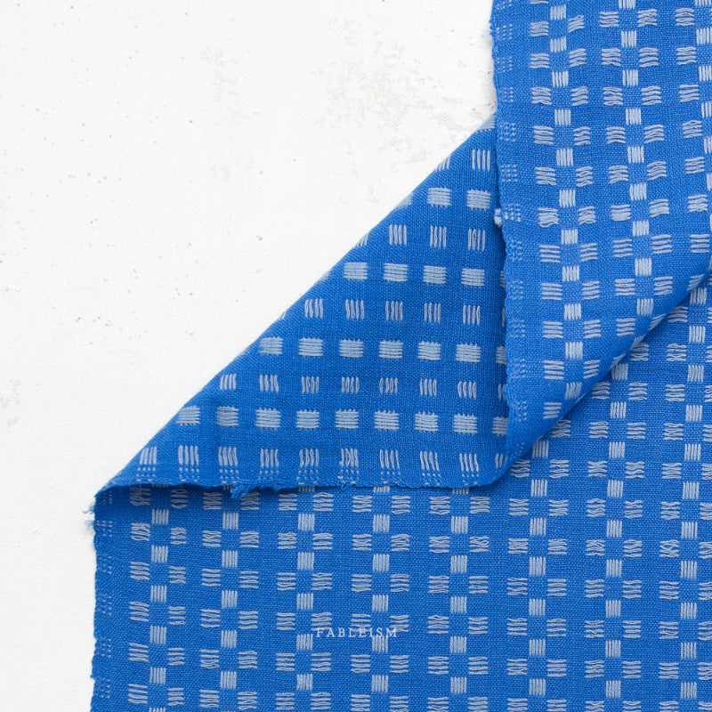 Fableism - Fine and Dandy - Basket Weave - Bright Blue