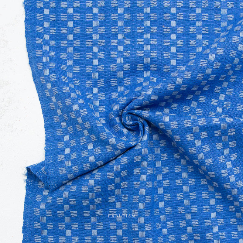 Fableism - Fine and Dandy - Basket Weave - Bright Blue