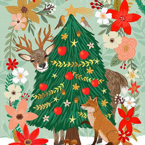 Free Spirit - Christmas Spirit - Panel - Christmas Pine