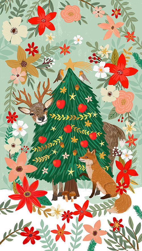 Free Spirit - Christmas Spirit - Panel - Christmas Pine