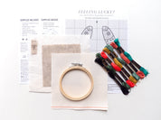 Junebug & Darlin - 4" Cross Stitch Kit - Feeling Lucky