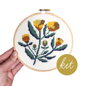 Junebug & Darlin - 6" Cross Stitch Kit - Floweret