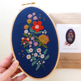 Junebug & Darlin - 5"x8" Oval Cross Stitch Kit - Forget Me Knots