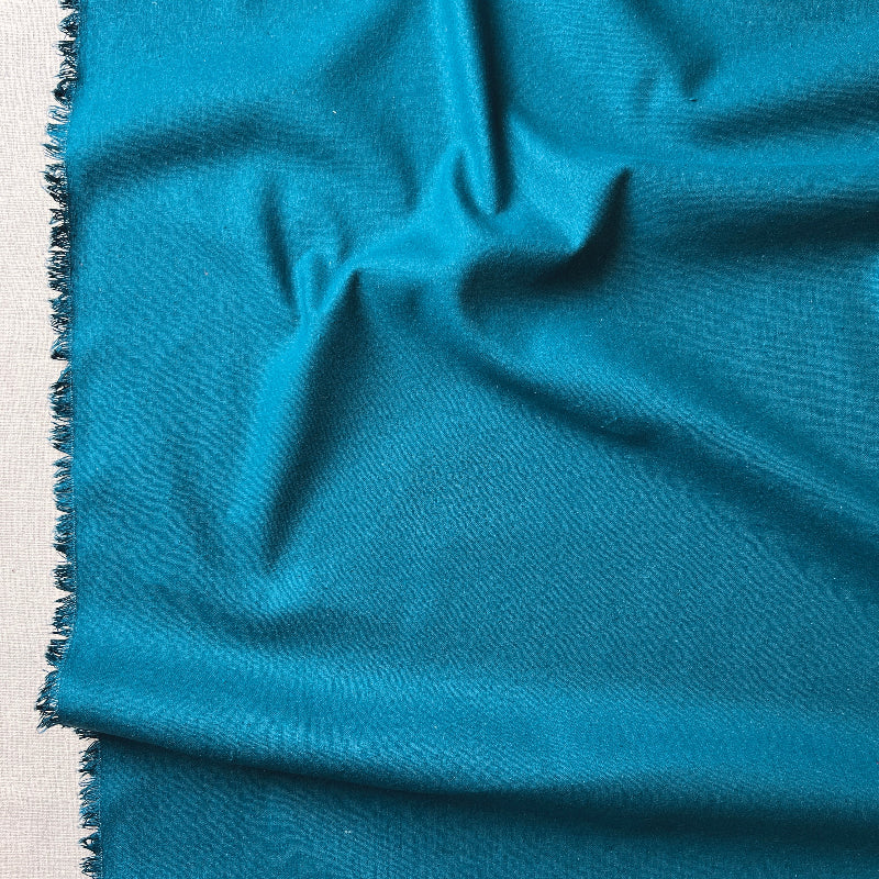 Silk Noil - Teal Blue