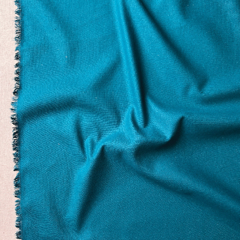 Silk Noil - Teal Blue