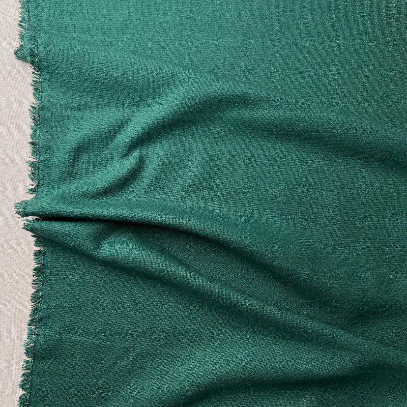 Silk Noil - Teal Green