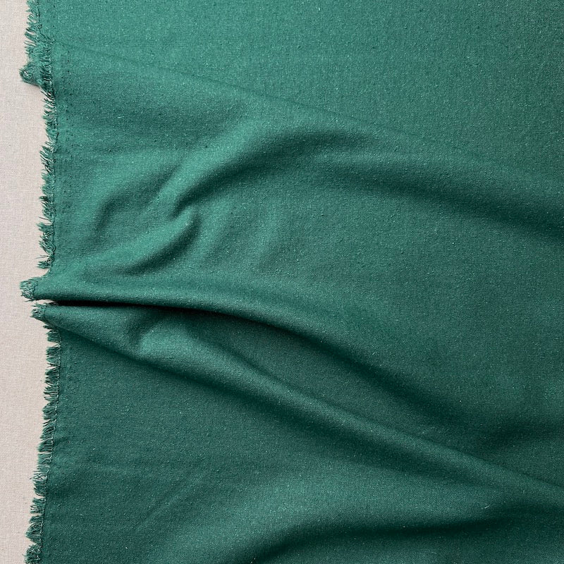 Silk Noil - Teal Green