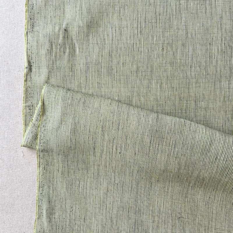 Lino Textile - Linen - Two Tones - Green Mini Check