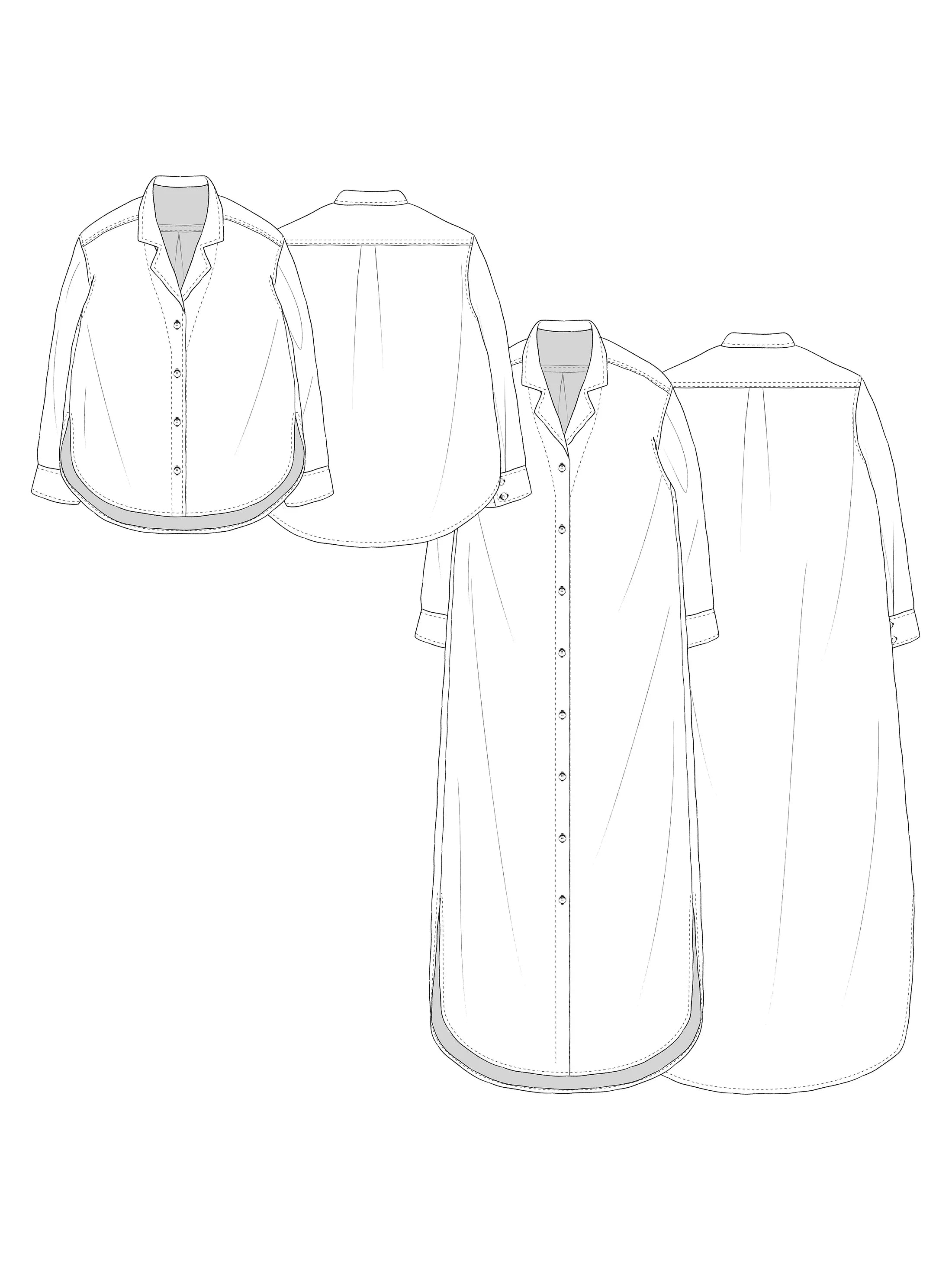 Daughter Judy - Genra Shirt - PDF and Printed Pattern
