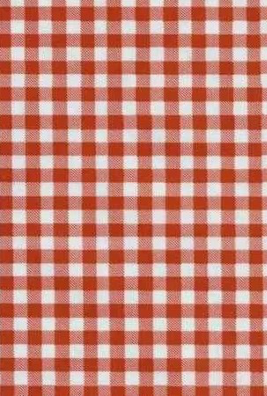 Oil Cloth - Gingham - Red