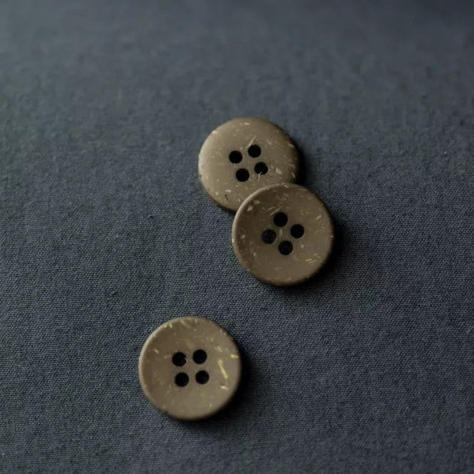 Merchant & Mills - 18mm Recycled Wood Resin Buttons - Various Colors