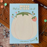 Cotton and Ochre - Notepad - Put A Pin In It