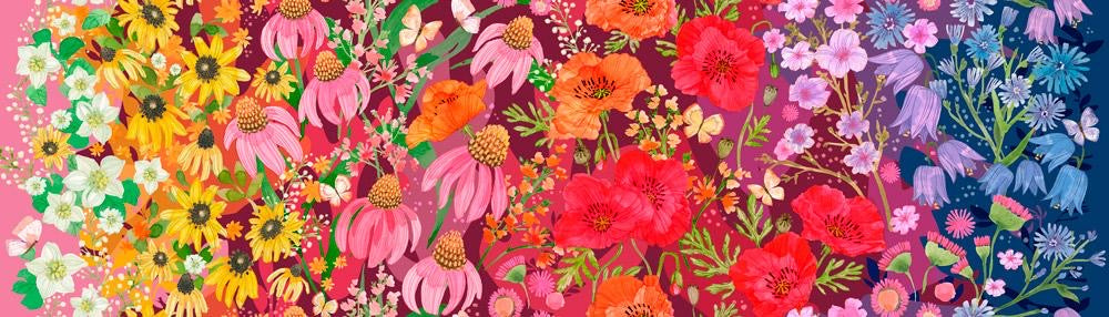 Moda - Superbloom - Wildflower Ombre - Jewel