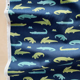 SALE - Sevenberry - Cotton Sheeting - Alligators - Navy