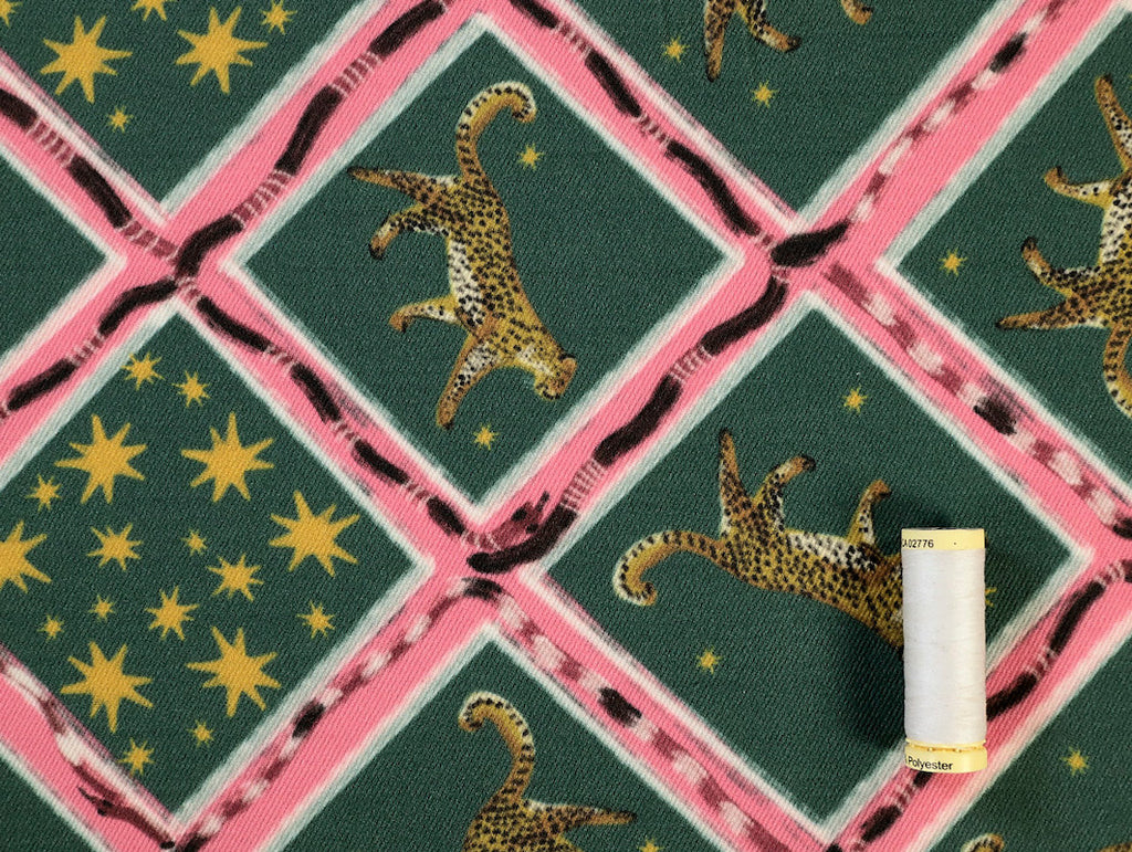 Fabric Godmother - Cotton Denim - Jasper - Bottle Green