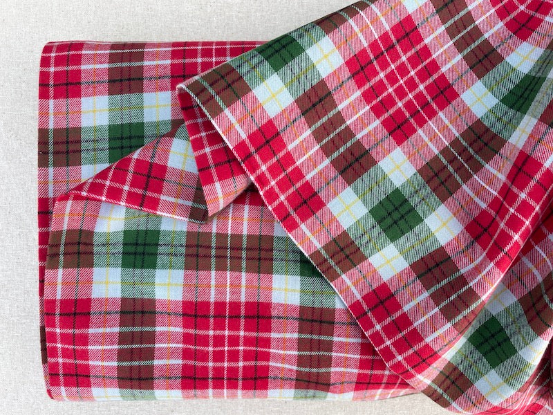 Northcott - Tartan Traditions - Yarn Dyed Woven Cotton - British Columbia - Red and Green