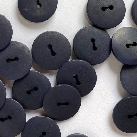 Textile Garden - Two-Hole Corozo Button - 15mm - Various Colors