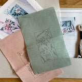 Alice Makabe - Embroidery Kit - My Garden Bookmarks - Pink and Sage