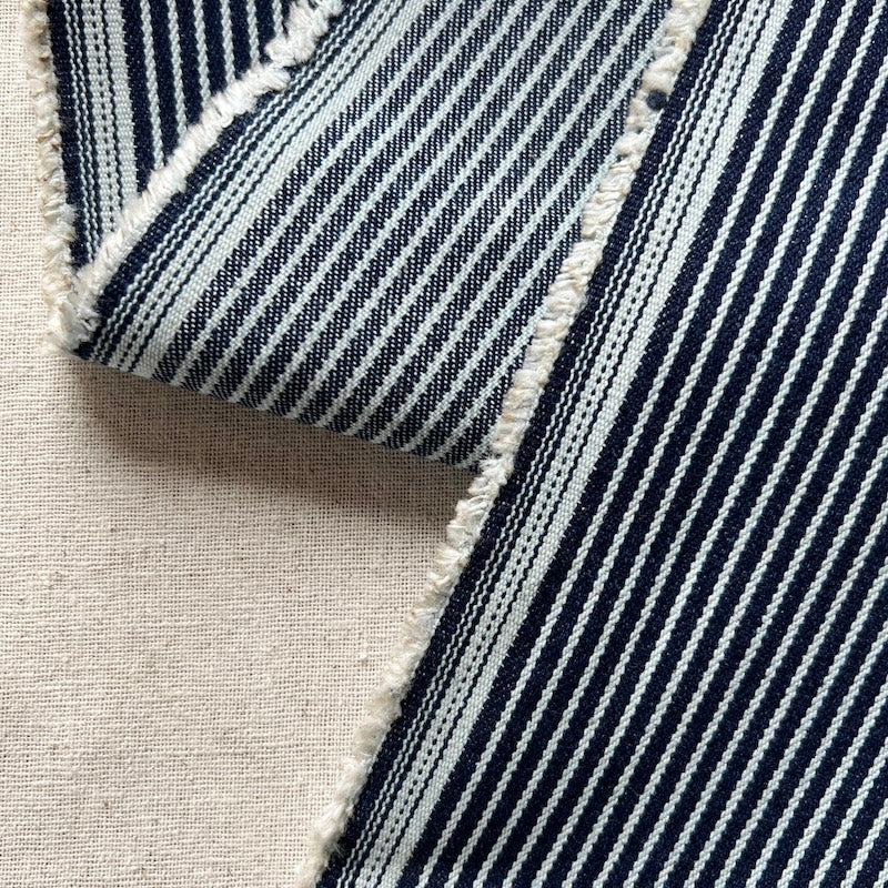 Hickory Stripe Denim - 10oz - Wide Railroad Stripe