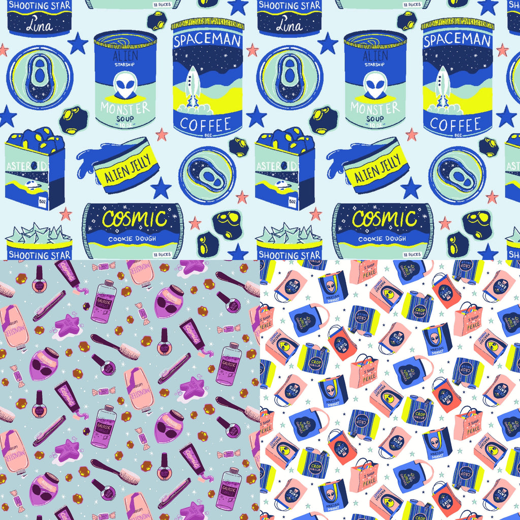 Cotton and Steel - Monster Shop - Fat Quarters
