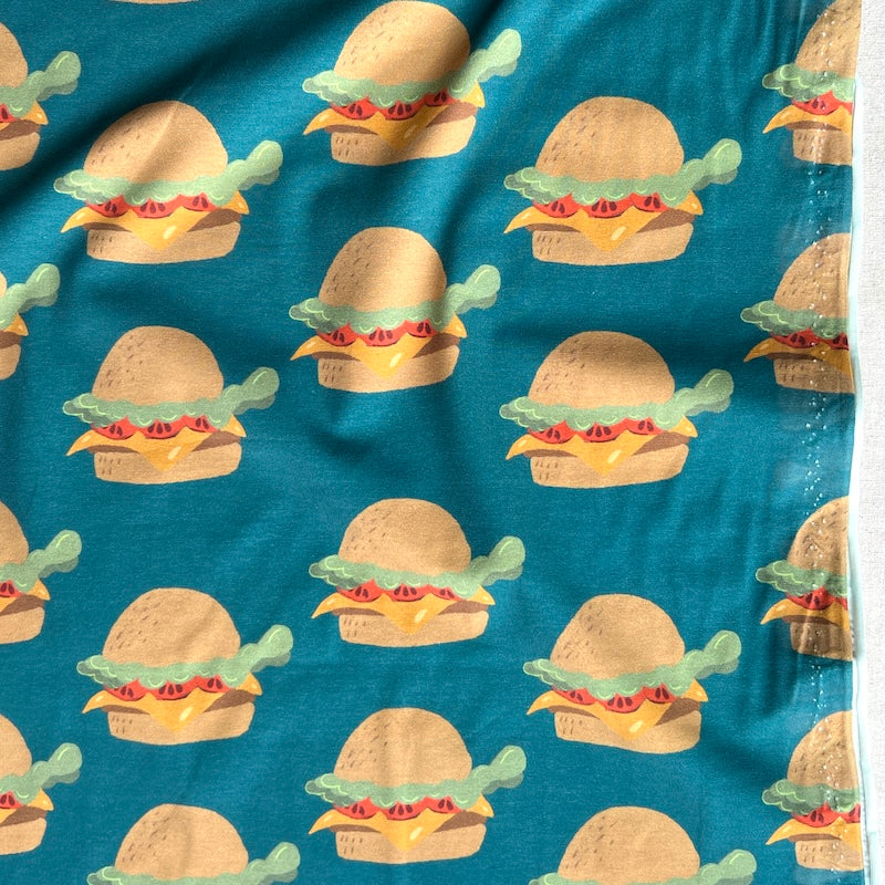 Elvelyckan - Organic Cotton Jersey - Hamburger - Steel