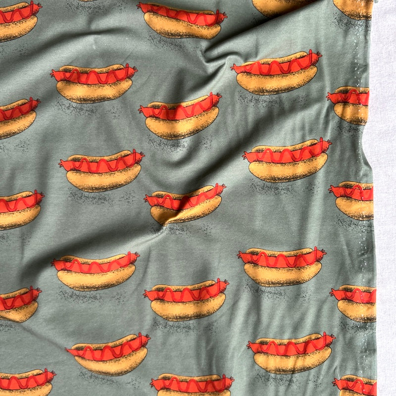 Elvelyckan - Organic Cotton Jersey - Hot Dog - Green