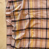 Handwoven Indian Cotton - Stripes and Checks - Mocha Sunshine