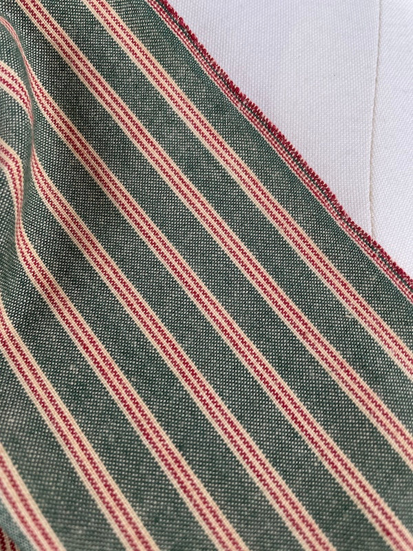 Diamond Textiles - Homespun Cotton - Stripes - Moss