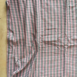 Handwoven Indian Cotton Twill - Check - Pink and Forest Green
