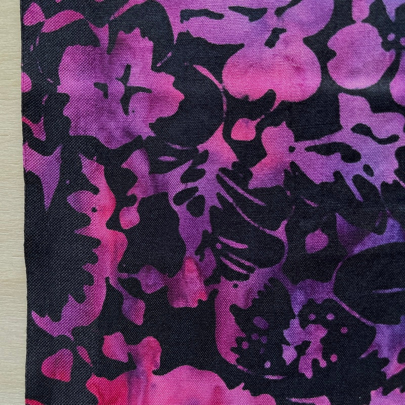 Hoffman - Bali Batik - Packed Floral - Grape Juice