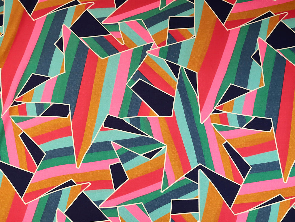 Fabric Godmother - Viscose Crepe - Bowie - Multi