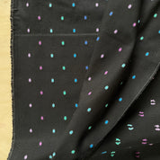 Figo - Yarn Dyed Cotton - Intervals - Large Dots - Black