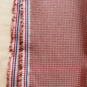 Textile Pantry - Yarn-Dyed Cotton - Tiny Gingham - Red and Flax