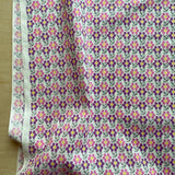 Sevenberry - Cotton Sheeting - Dot Flowers - Pink and Purple