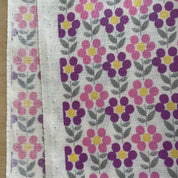 Sevenberry - Cotton Sheeting - Dot Flowers - Pink and Purple