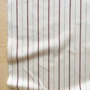 Ticking Stripe Left-Hand Twill - 7oz - Red and Cream