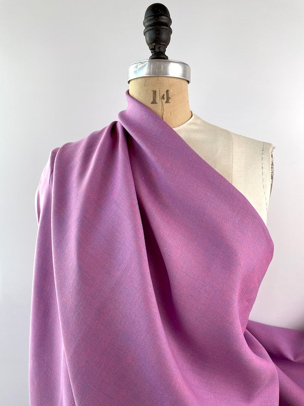 Deadstock - Linen - Cross Dye - Pink and Lavender