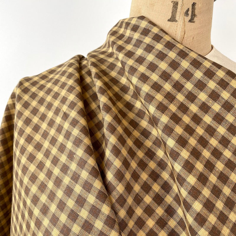 Lino Textil - Check Linen - Brown