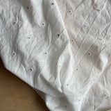 Verhees - Embroidered Cotton Voile - Cream with Metallic