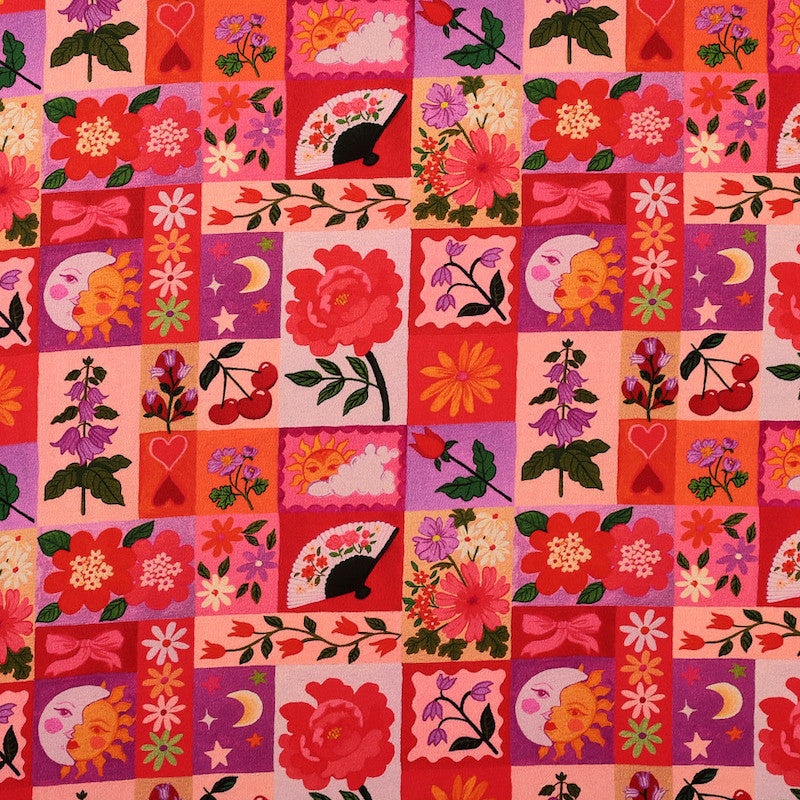 Fabric Godmother - Viscose Crepe - Lolita - Pink